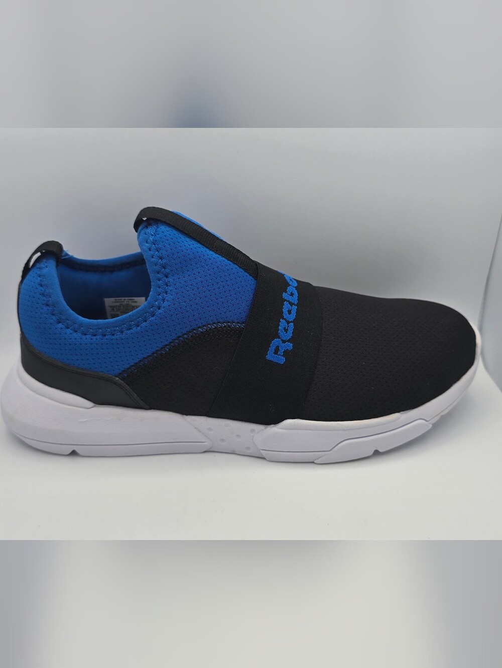 Reebok Slip-On Athletic Sneakers for Men - Black and Blue